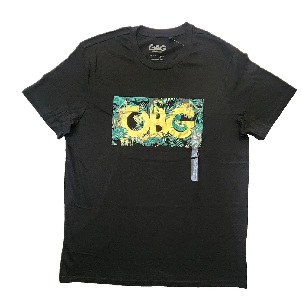 G by GUESS Los Angeles Men's Short Sleeve T-Shirt Size XL Danny Tee Black/Gold - Picture 1 of 7